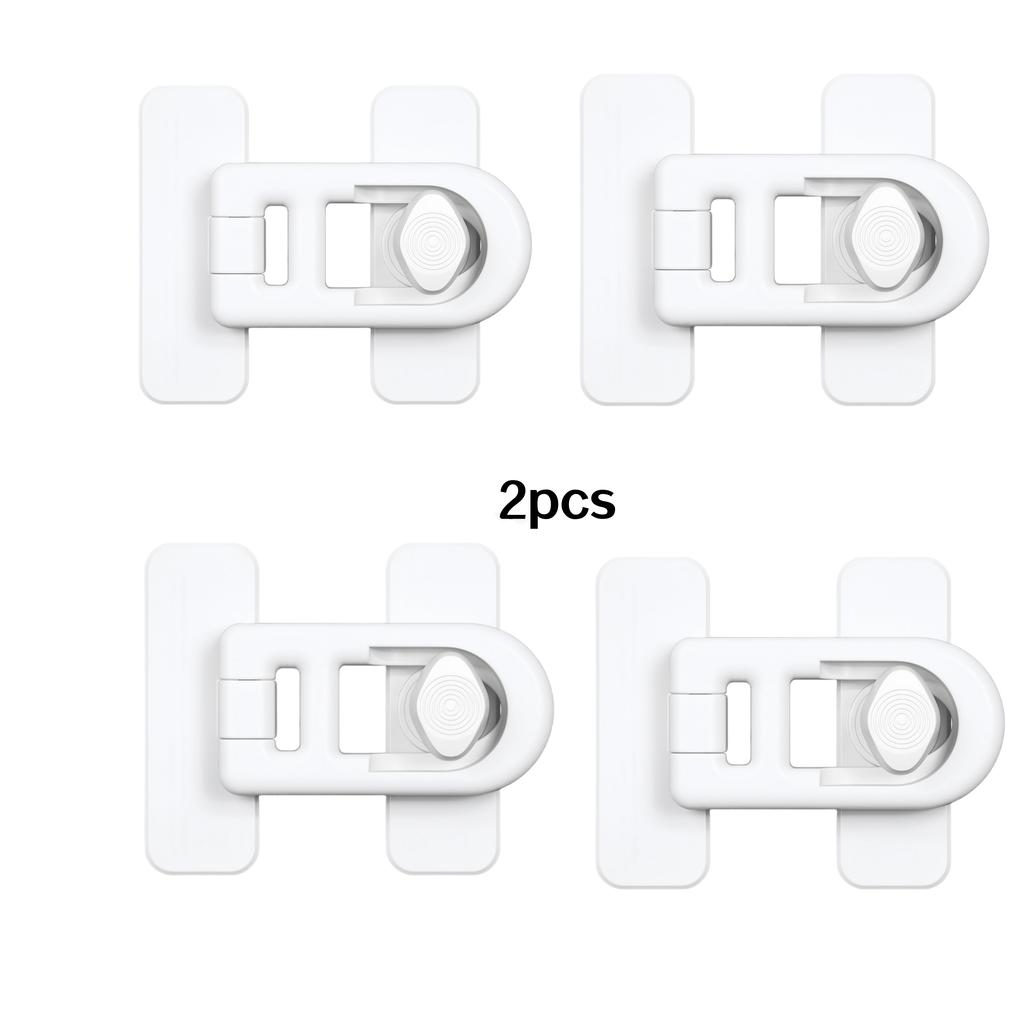 2/4 Pack, Two Colors, Child Safety Lock, Refrigerator Lock, Drawer Latch, Baby-Proof Lock, Child-Proof Lock for Cabinets and Doors, Child Safety Lock