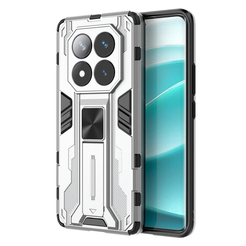 For Xiaomi Redmi Note 14 Pro 5G/Poco X7 5G Case PC + TPU Shockproof Phone Cover with Kickstand