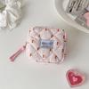 Cherries Decoration Sanitary Pad Storage Bag Water Resistant Practical Polyester Organizer For Travel Cosmetic