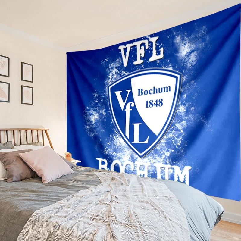 Bochum Crest Tapestry, Unique Design Tapestry, Wall Decor for Bedroom,Livingroom, Playroom,Heartwarming Fan Holiday Gifts
