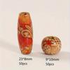 100Pcs/Bag Small Size Jewelry Type Mixed Wooden Beads Big Hole Beads Fit Charm Bracelet DIY for Jewelry Making.