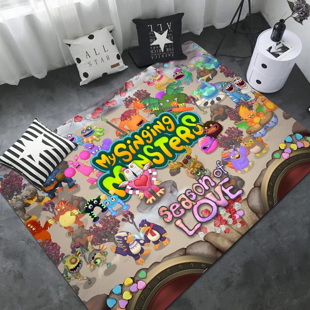 3D My Singing Monsters Kitchen Mat Washable Non-Slip Living Room Sofa Chairs Area Mat Kitchen Modern Home Decor