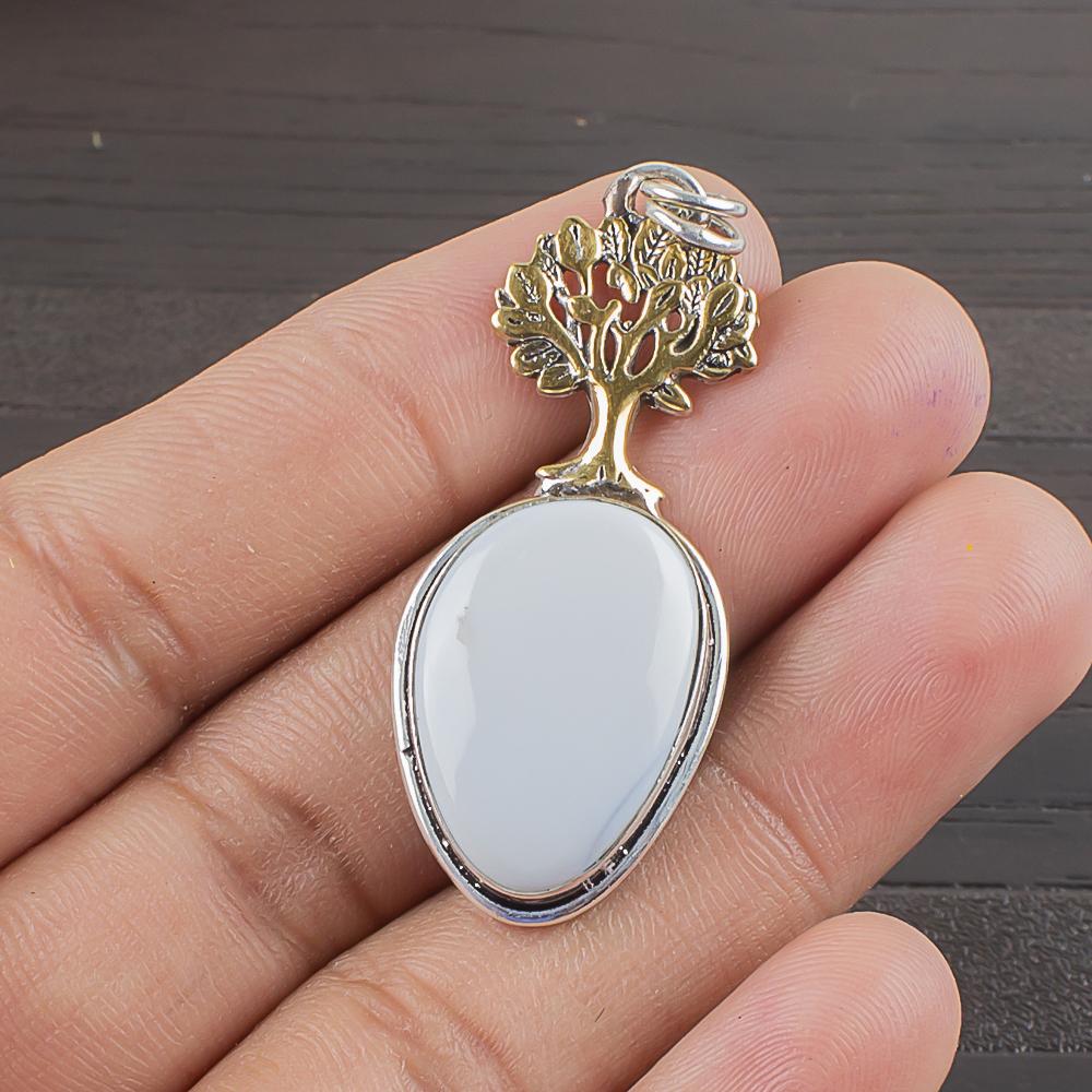 

Natural Blue Owhyee Opal Gemstone 925 Sterling Silver Jewelry Pendant 1.8 AJP-2183