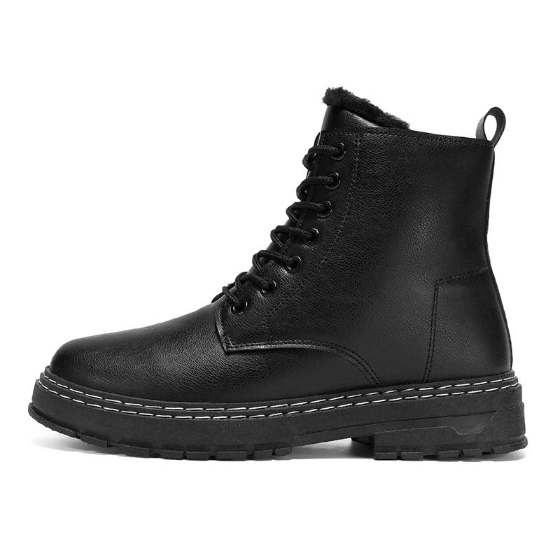 Men s casual plus size high top winter shoes fashion comfort shoes outdoor slip-resistant wear-resistant thicken leather boots 48 4580₽