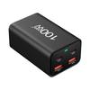4 In 1 100W GaN Charger Desktop Fast Charger for IPad Phone Charger Adapter for IPhone 16 15 14 13 Pro Max Xiaomi Samsung Huawei