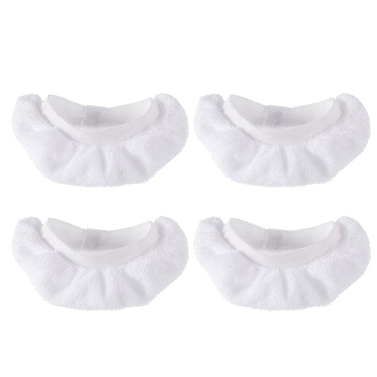 4 szt. Zmywalne nakładki do mopa parowego do ręcznego czyszczenia parowego, wielokrotnego użytku nakładki z mikrofibry do usuwania uporczywych plam, czyszczenia