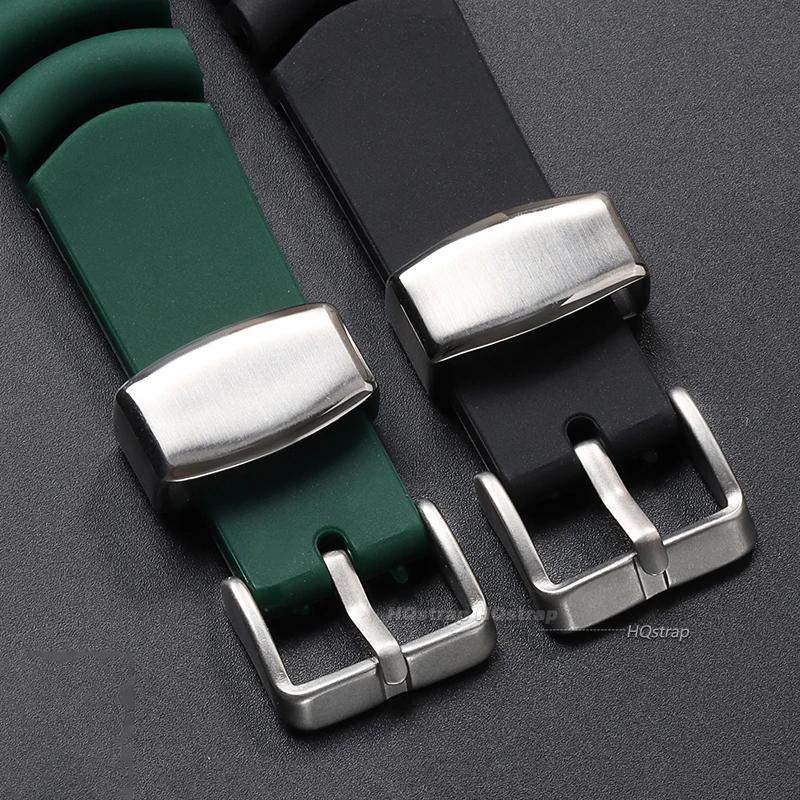 Silikonarmband für Seiko 20mm 22mm Uhrenarmband Sportarmband Herren Damen Wasserdicht Tauchen Silikonarmband Ring Dornschließe Gürtel