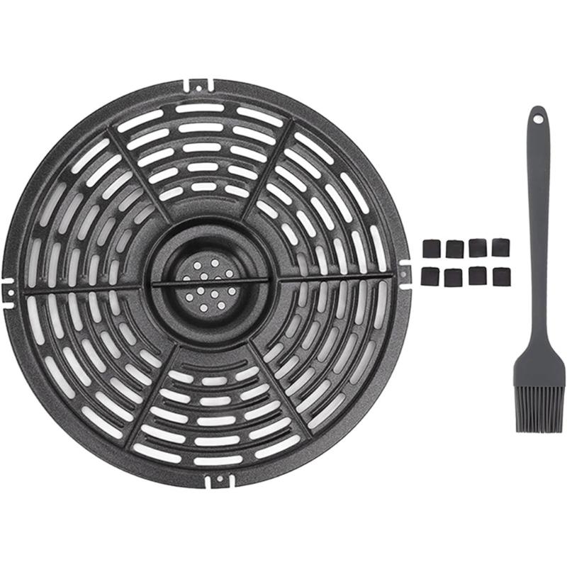 Air Fryer Replacement Tray Air Fryer Pans Air Fryer Grilling Plate Air Fryer Replacement Part Metal Material for Cooking 1