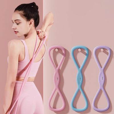Figure 8 Fitness Resistance Band Anti-slip Silicone 15/25/35Lbs Men Women Arm Shoulder