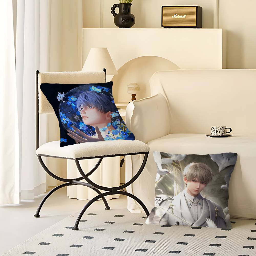 New Love And Deep Space Qi Yu Cushion Cover Car Throw Pillow Case For Sofa Car Christmas Gift 40x40cm 45x45cm