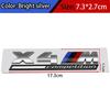 BMW Competition Series ABS Tricolor M Mark X2M X3M X4M X5M X6M X7M 7M Sticker Thunder Edition Car Trunk Badge Emblem 5-Pack fsdf08