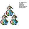 Yousheng Cute Snowman Suncatcher Acrylic Stained Glass Window Hanging Ornament for Christmas Car Indoor Outdoor Decor