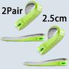 Air Cushion Height Lift Insoles, 3-Level Adjustable Inserts, Shock Absorbing Comfortable Elevator Insoles for Sneakers & Boots