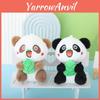 Charmantes Panda-Plüschtier-Schlüsselanhänger Liebenswertes Weiches Spielzeug Für Taschen Und Rucksäcke