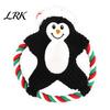 Festive Dog Chew Toys Christmas Plush Toy, Squeaky Toy with Cotton Rope, Bite Resistant Santa Claus Holiday for Small Medium Dogs, Interactive