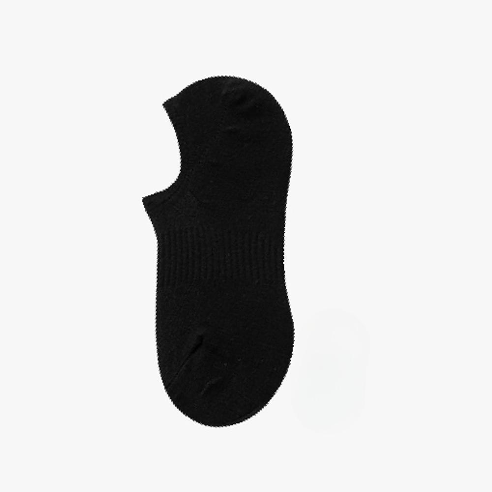 

Носки-следки, Мужские хлопковые носки, Весенне-летние тонкие носки из чистого хлопка, Низкие носки с силиконовой противоскользящей вставкой и невидимые 1 pair чёрный