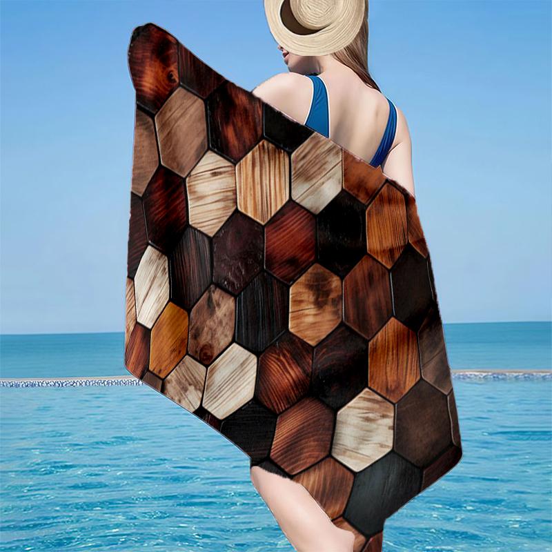 

Abstract Puzzle Pattern Beach Towel, Super Soft Microfiber, Gift for Her/Him, Birthday, for Pool, Beach, Travel, Home Decor Fan gifts 70cmx140cm(27x55inch)