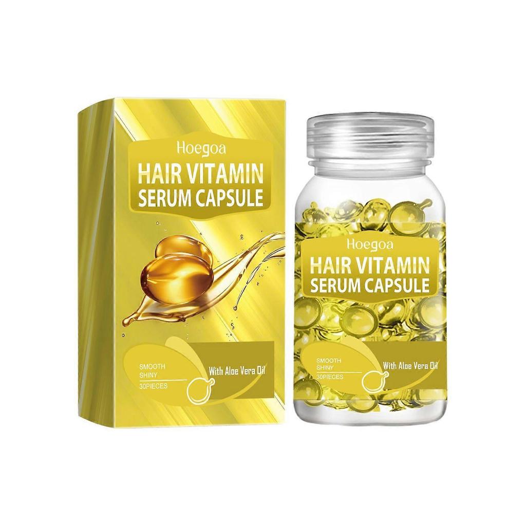 Yellow Hair Essential Oil Care Capsule Repairs Scalp, Removes Dandruff, Moisturizes Hair, Makes It Soft and Shiny 1