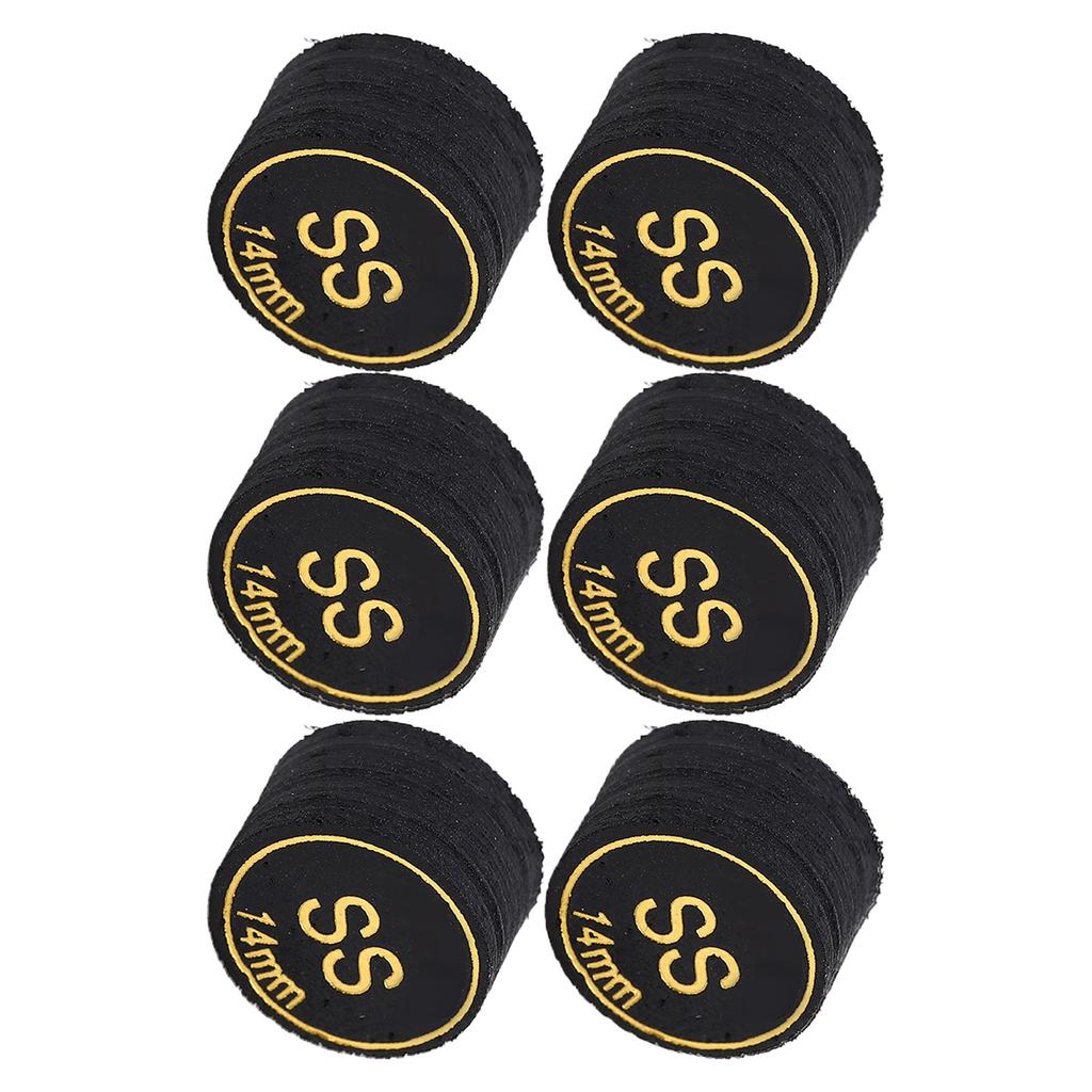 6pcs Pool Cue Tips Professional Multi Layers Billiard Pool Cue Tips Replacement for Pool Cues and