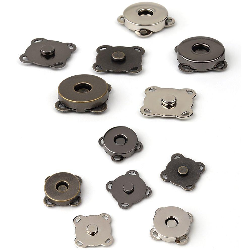 10/20 Sets/lot Bronze Metal Craft Sewing Plum Shape Buttons DIY Accessories Snaps Adsorption Buckle