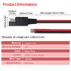 2PCS SAE Single-Ended Cable Power Extension Connector Plug 18AWG15CM Cable Solar Panel Battery Adapter 2core Power Cord