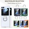 For Samsung Z Flip 5 4 Fashion Folding Ring Silk Lanyard Phone Case For Samsung Galaxy Z Flip 3 4 5 Shockproof Protective Cover