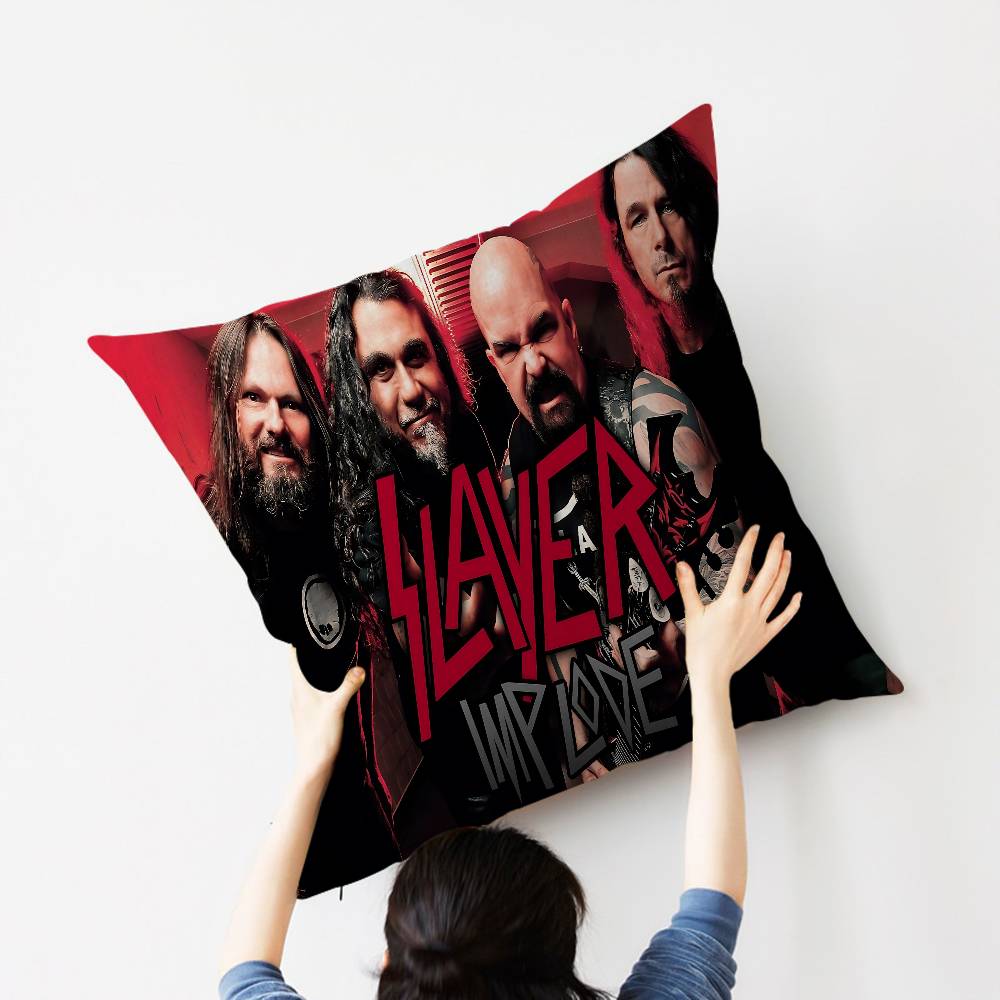 Band S-Slayer K-Kerry King 45*45cm Cushion Cover Pillow Cover Decor Pillowcase Home Pillowcase for Couch Pillow