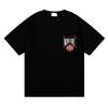 RHUDE Poker Print Cotton T-Shirt Men Women High Street Casual Top Everyday Wear