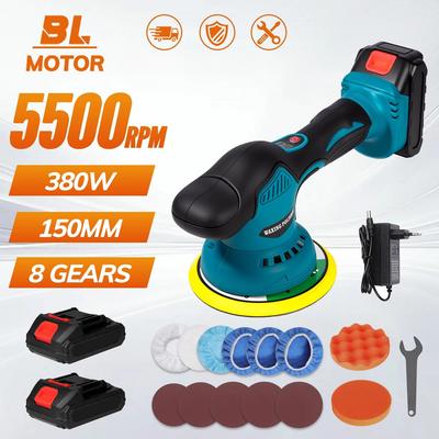 5500RPM Cordless Portable Car Polisher Digital Display Electric Polisher Machine Auto Car Waxing Polishing Machine