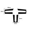 3PCS  Piano Black Steering Wheel Cover Trim For Ford Mustang  2005 2006 2007 2008 2009 Car Accessories Interior Mouldings