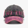 Sunscreen Unisex Retro Peaked Hat Sunshade Distressed Colorful Casquette  All Seasons