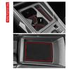 Smabee for VW Volkswagen Tiguan 2025 2026 Anti-Slip Gate Slot Mat PVC Center Console Liners Rubber Door Groove Pad Non-slip Mats