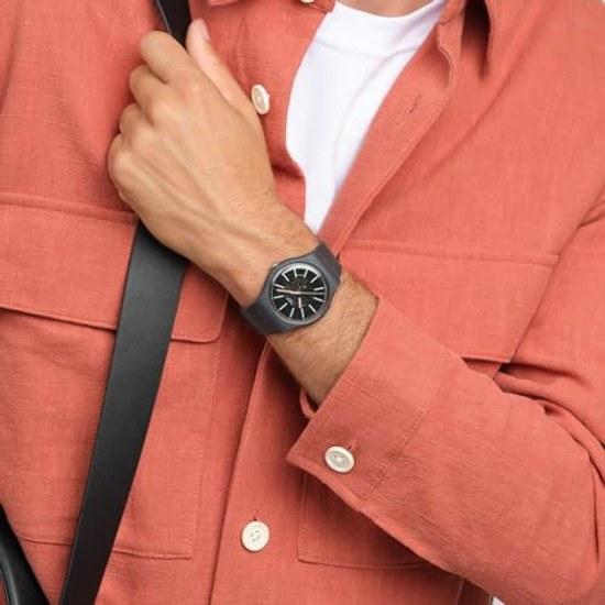 Swatch Wristwatch Cobblestone Street Gent Biosourced SO29A101