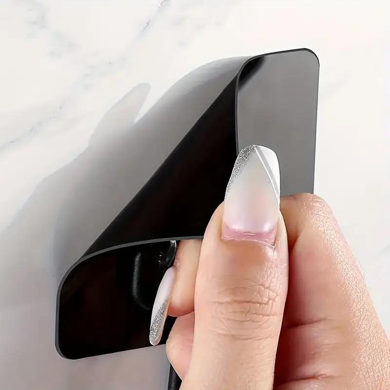 5Pcs/set Hooks Heavy Waterproof Adhesive Wall Hooks Nail-Free Transparent Waterproof Hooks for Kitchen Bathroom