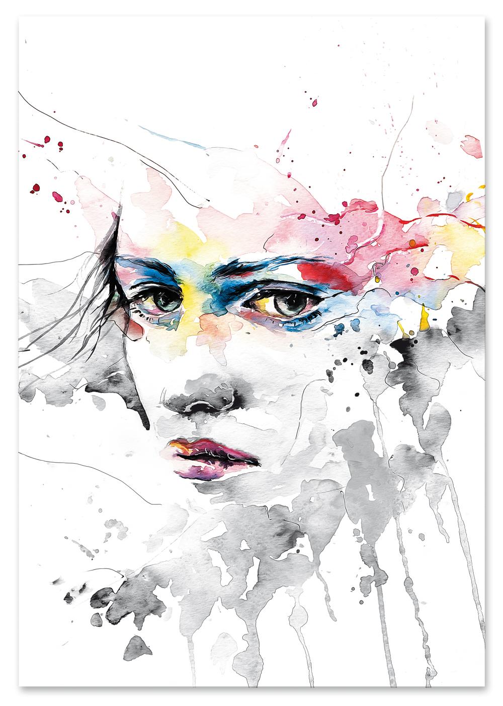 

Plakat malarski portret kobiety 30x40 cm