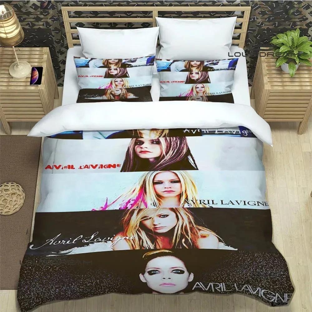Singer AVRIL LAVIGNE Printed Bedding Sets Exquisite Bed Supplies Set Duvet Cover Bed Comforter Set Bedding Luxury Birthday Gift