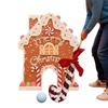 Candy Cane Club Gingerbread Golf Game Set Golf Balls Portable Design Indoor Golf Set Miniature Golf Set Family Activity