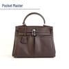 Sac à main double poche Kelly en cuir de vachette douxxiaozhu