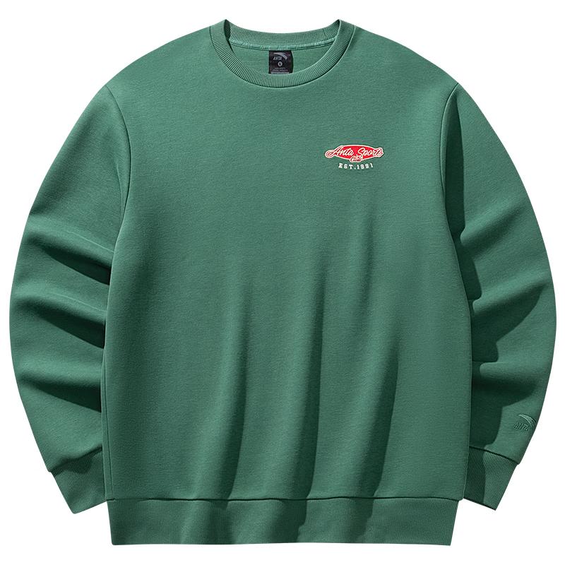 Anta Men's Trendy Round Neck Pullover Sweatshirt