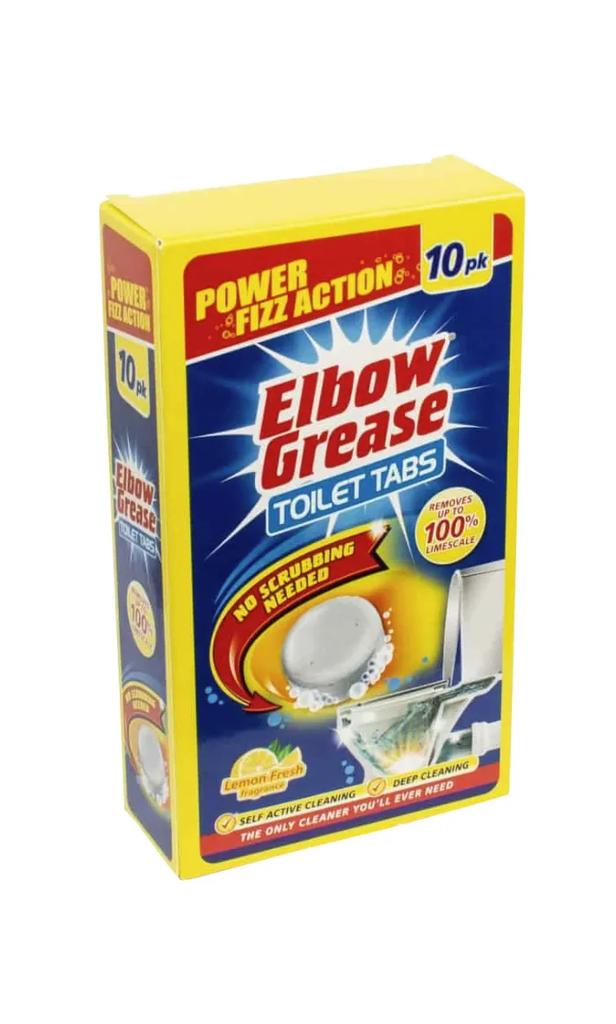 Elbow Grease Toilet Tablets for Cleaning Toilets Lemon 10 Pcs