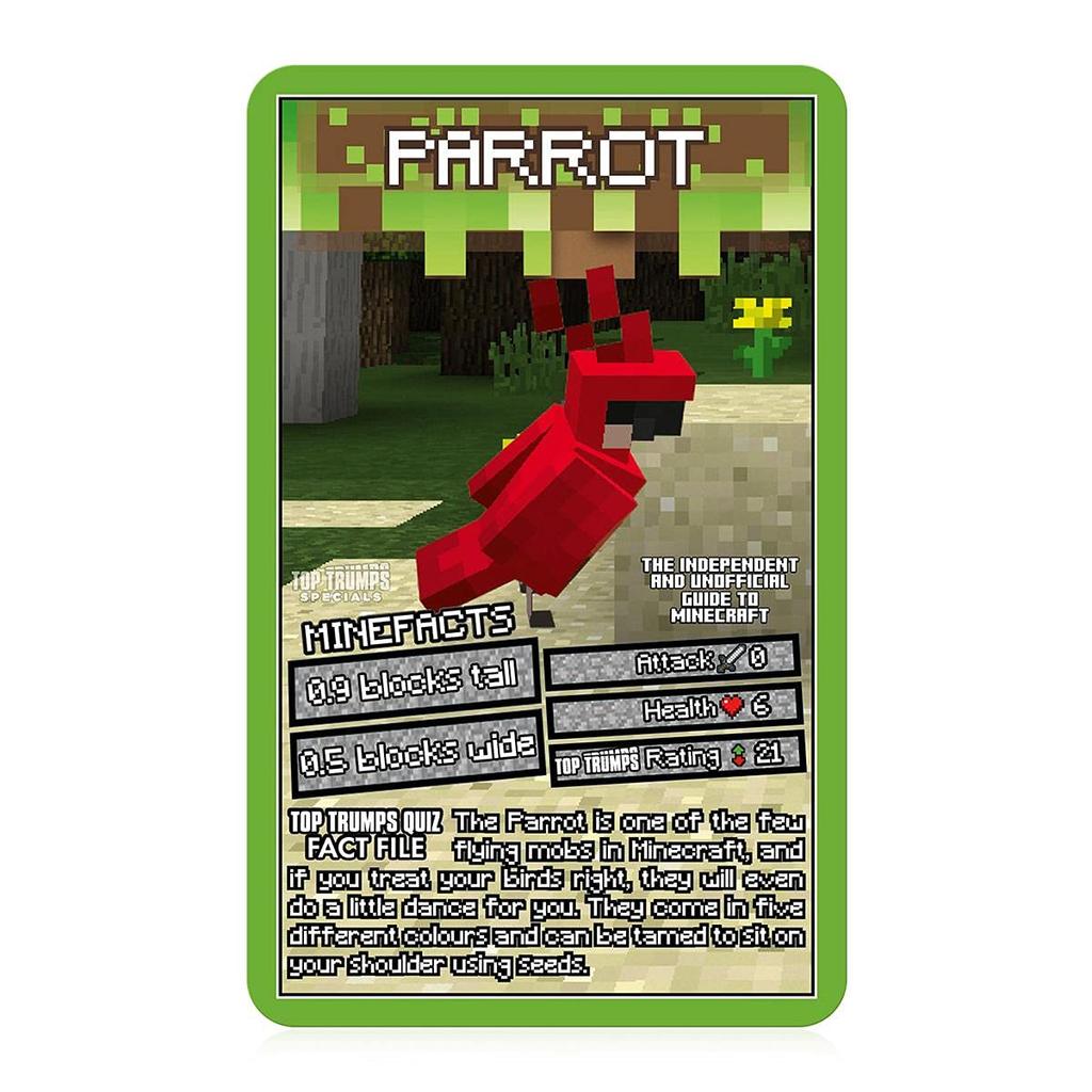 The Independent Unofficial Guide to Minecraft Top Trumps Card Game &