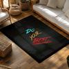 DO YOUR BEST Motivational Rug, Black Colorful Letter Carpet for Living Room, Soft Non-Slip Sofa Mat with Bohemian Decor
