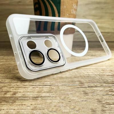 Telefoonhoesje Voor Redmi 15C 14C 13X 13 13C 12 12C 10 10C 9A 9C A3 A5 Luxe Magsafe Magnetische Siliconen Schokbestendig Transparante Cover