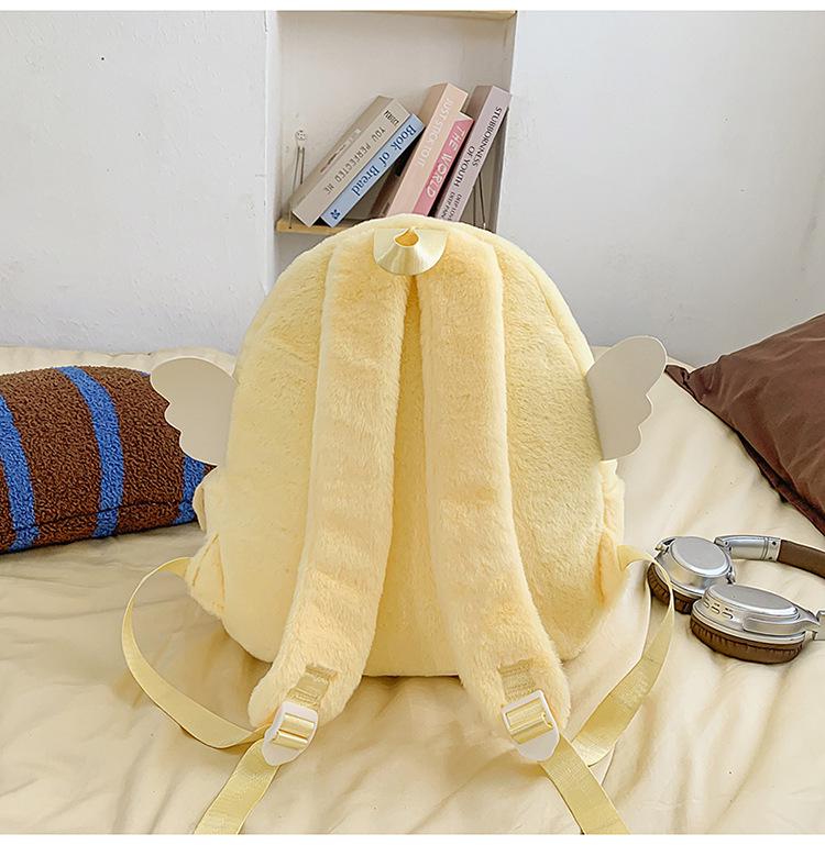 Zaino orso dei cartoni animati: Carino, Peluche, Grande Capacità, Versatile, Ideale per Studenti Universitari