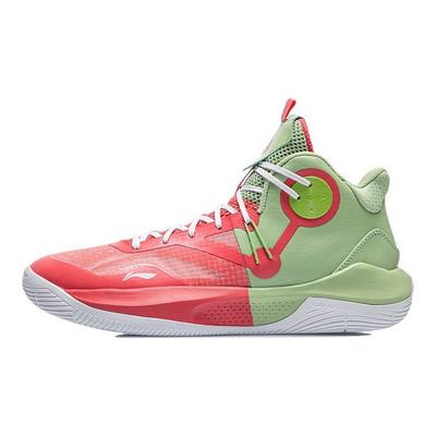 Pánské basketbalové boty Li Ning Sonic 9 Team basketbalové boty Oranžová Červená Zelená ABPR017-4
