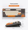 Free Wolf M88 Dual-Mode Wireless Russian Mechanical Gaming Keyboard with PBT Keycaps