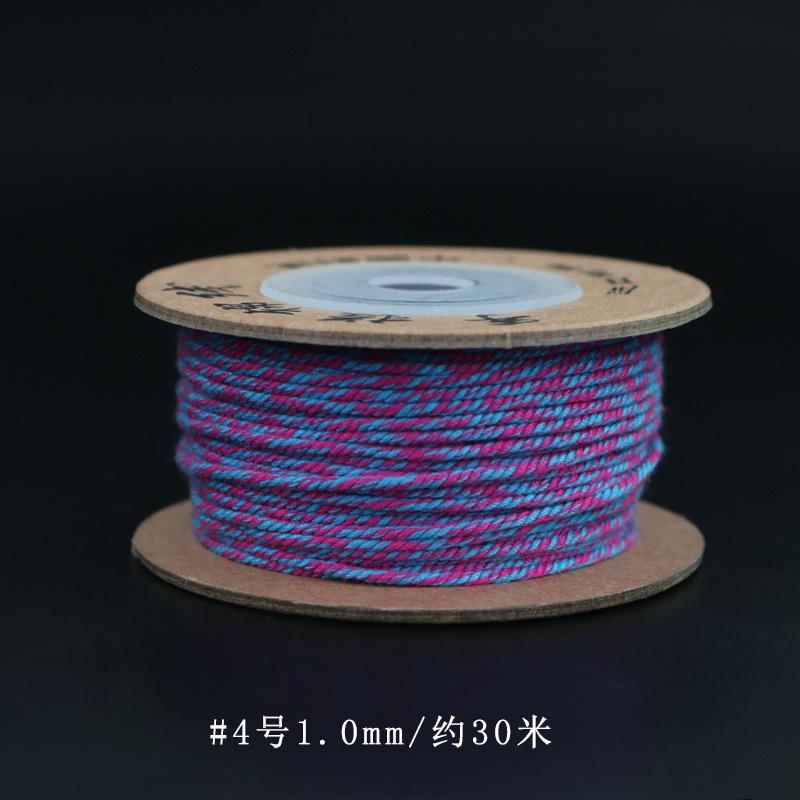 Filo di Cotone Tibetano Strofinato a Mano, Braccialetti Intrecciati a Mano, Stelle Luna, Perle Bodhi Buddha, Nappe, E Fili da Gioco