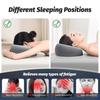 Ergonomics Lying Face Down Pillow Memory Foam Breathable Head Rest Support Pillow Body Massage for Beauty Salon Removable Cover Grey