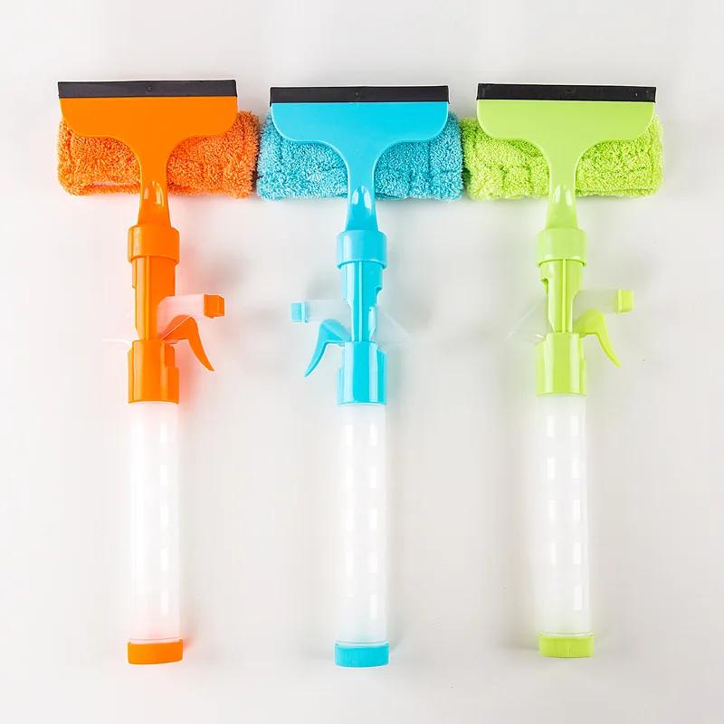 3 In 1 Double Sided Glass Wiper Window Scraper Brush Cleaning Tool Window Scraper