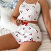 2024 Women's Fashion Set: European/American Printed Camisole & Shorts Pajama